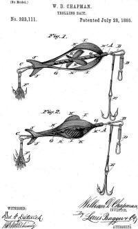 Chapman Antique Lure Patent of the Combination Minnow