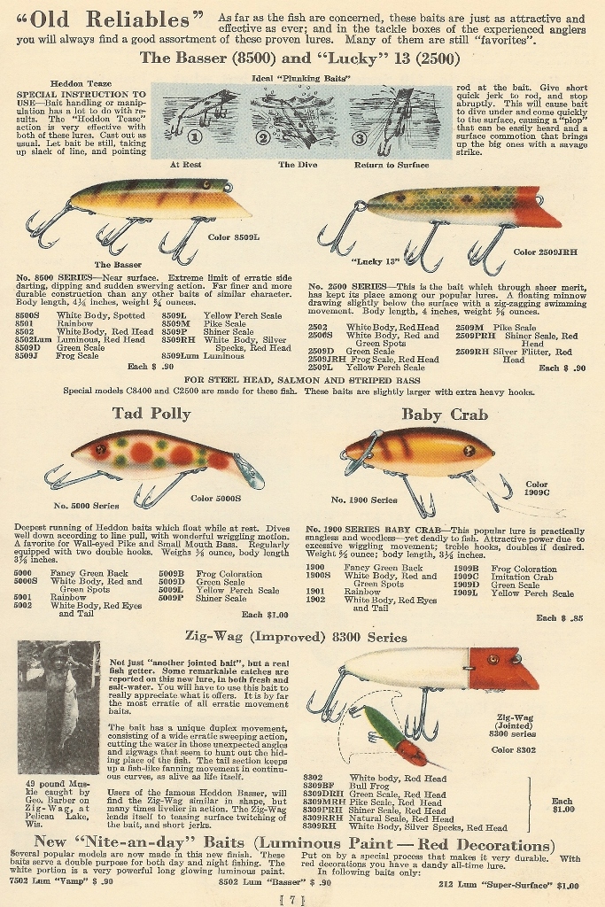 Heddon Antique Lure the Lucky 13