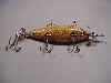 Antique Lure the Heddon 150 in White with Flitter Finish