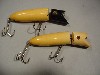 Antique Lure the Heddon Zig Wag Black Head and Solid White