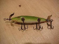 Old  Fishing Lure, the Heddon Dowagiac Underwater Minnow Series 150