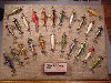 Group of Pflueger Antique Lures the 3 Hook Neverfail