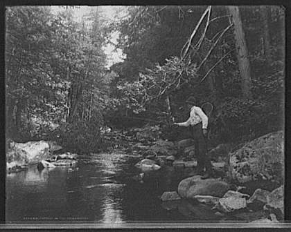 Antique Fishing Photo taken in the Adirondacks