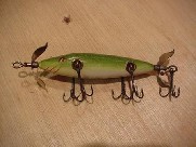 Antique Fishing Lure the  Heddon 3 Bellyweight 150