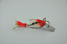 Heddon Dowagiac Fire Tail Sonic Spook Fishing Lure Red and White